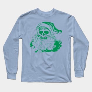 Skeleclaus (green) Long Sleeve T-Shirt